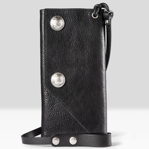 Handmade Mens Cool Leather Chain Wallet Biker Trucker Wallet with Chain for Men - iwalletsmen