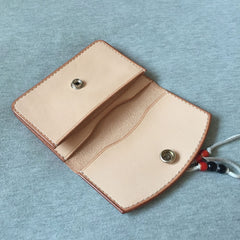 Handmade Leather Mens Cool Slim Leather Envelope Wallet Men Small Wallets Bifold for Men