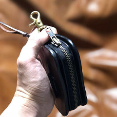 Handmade Brown Leather Mens Cool Key Wallets Car Key Change Coin Holder Car Key Case for Men - iwalletsmen