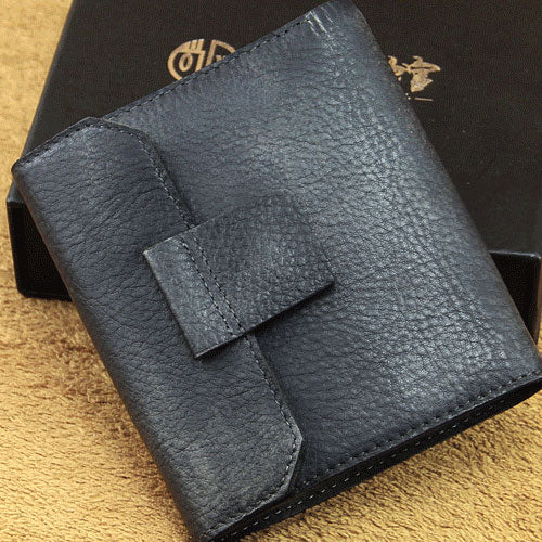 Handmade Mens Cool billfold Leather Wallet Men Small Wallets Trifold for Men - iwalletsmen