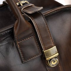 Casual Vintage Leather Men's Large Weekender Bag Travel Bag Overnight Bag For Men - iwalletsmen