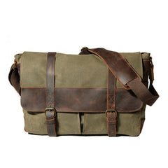 Mens Canvas Side Bag Canvas Messenger Bag Courier Bag Shoulder Bag for Men - iwalletsmen