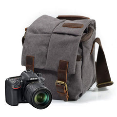 Mens Small Canvas Camera Messenger Bag Side Bag Camera Shoulder Bag for Men - iwalletsmen