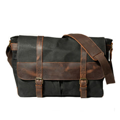 Mens Canvas Side Bag Canvas Messenger Bag Courier Bag Shoulder Bag for Men - iwalletsmen