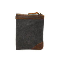 Mens Canvas Small Wallet for men Bifold Cool Men billfold Small Wallet - iwalletsmen