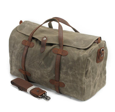 Londo Canvas Duffel Bag - Vintage Retro Travel Bag Overnight Weekender –  MegaGear Store