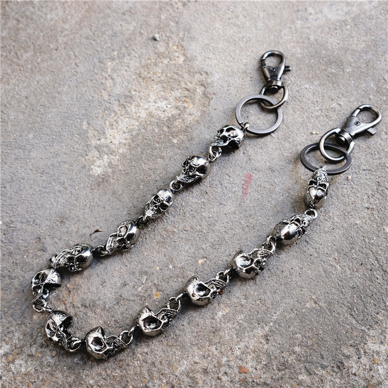 Skull Biker Jean Blockchain Wallet Chain 79cm Silver Ghost Rock Punk Hip  Pop Metal Keychain For Mens Fashion Jewelry From Frank001, $8.05