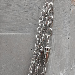 Cool Men's Brass 18â€?long â€?Jeans Chain Jean Chain Silver Biker Wall –  iwalletsmen