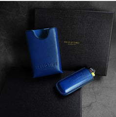 Best Blue Leather Cigarette Case Leather Cigarette Pack Case For Men