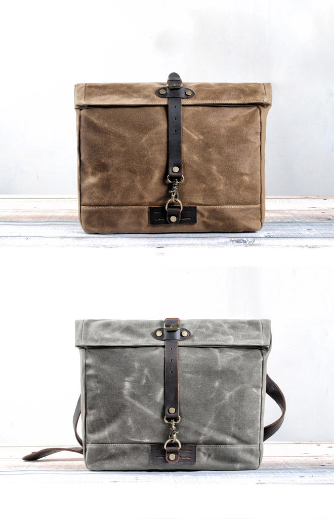 Canvas and Leather Rugged Messenger Bag — More than a backpack