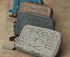 Cool Leather Aztec Designed Mens Car Key Key Wallet Small Key Holders for Men - iwalletsmen