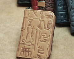 Cool Leather Aztec Designed Mens Car Key Key Wallet Small Key Holders for Men - iwalletsmen