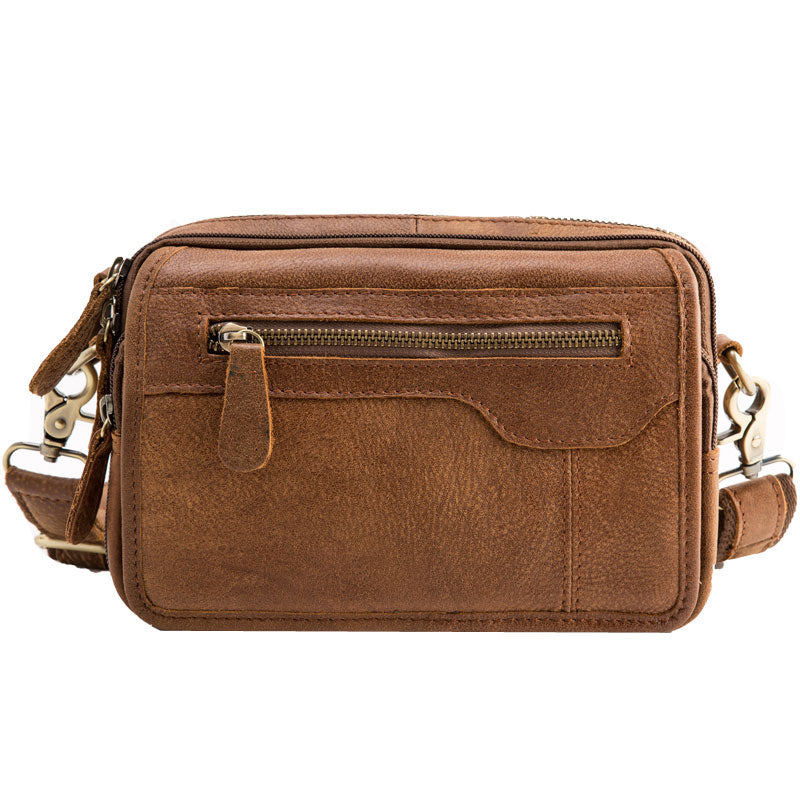 Cool Leather Mens Small Messenger Bags Shoulder Bags for Men – iwalletsmen