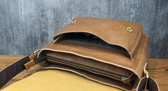 Cool Leather Mens Small Side Bag Small Shoulder Bag Messenger Bag for Men - iwalletsmen