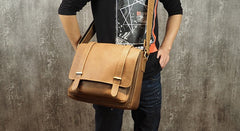 Cool Leather Mens Small Side Bag Small Shoulder Bag Messenger Bag for Men - iwalletsmen