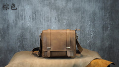 Cool Leather Mens Small Side Bag Small Shoulder Bag Messenger Bag for Men - iwalletsmen