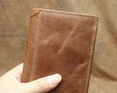 Cool Leather Mens Small Wallet billfold Bifold Wallet Front Pocket Wallet for Men - iwalletsmen