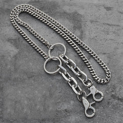 Fashion Men's Women's Silver Long Hip Hop Pants Chain Biker Wallet Chain For Men - iwalletsmen