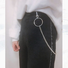 Fashion Men's Women's Silver Long Hip Hop Pants Chain Biker Wallet Chain For Men - iwalletsmen