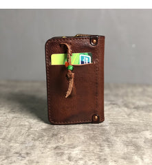 Vintage Genuine Leather Mens Cool Key Wallet Car Key Holder Card Holder for Men - iwalletsmen