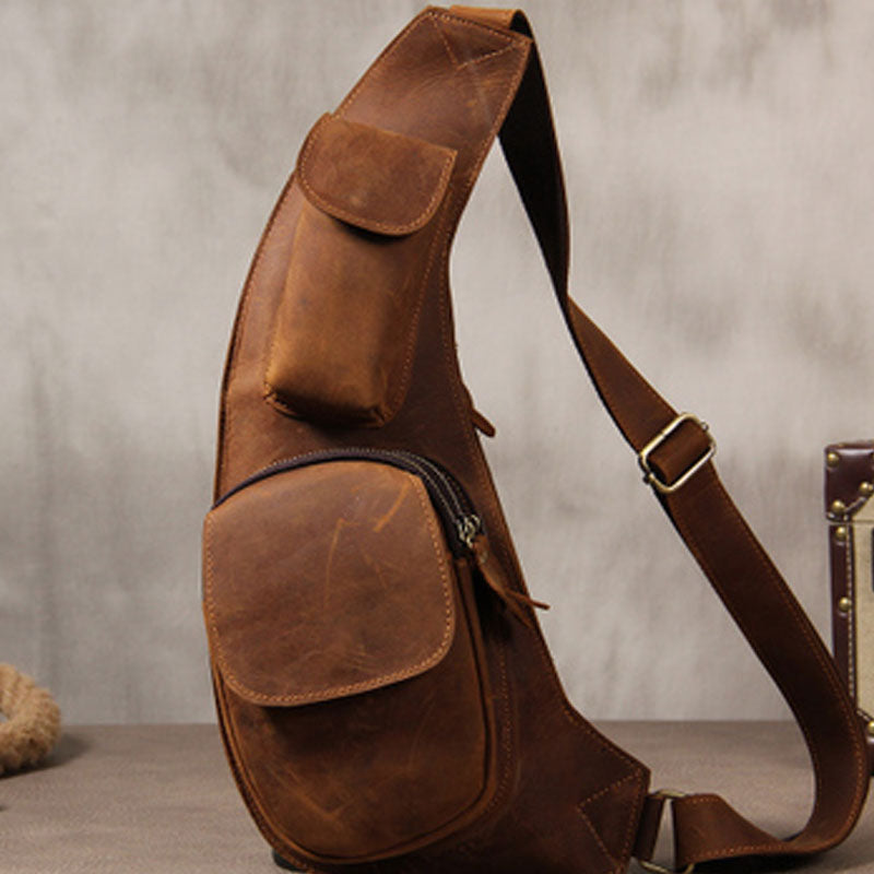 Vintage Sling Backpack For Women, Guitar Strap Crossbody Bag