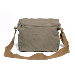 Black Canvas Messenger Bag Black Canvas Shoulder Bag Mens Cycling Bag For Men - iwalletsmen