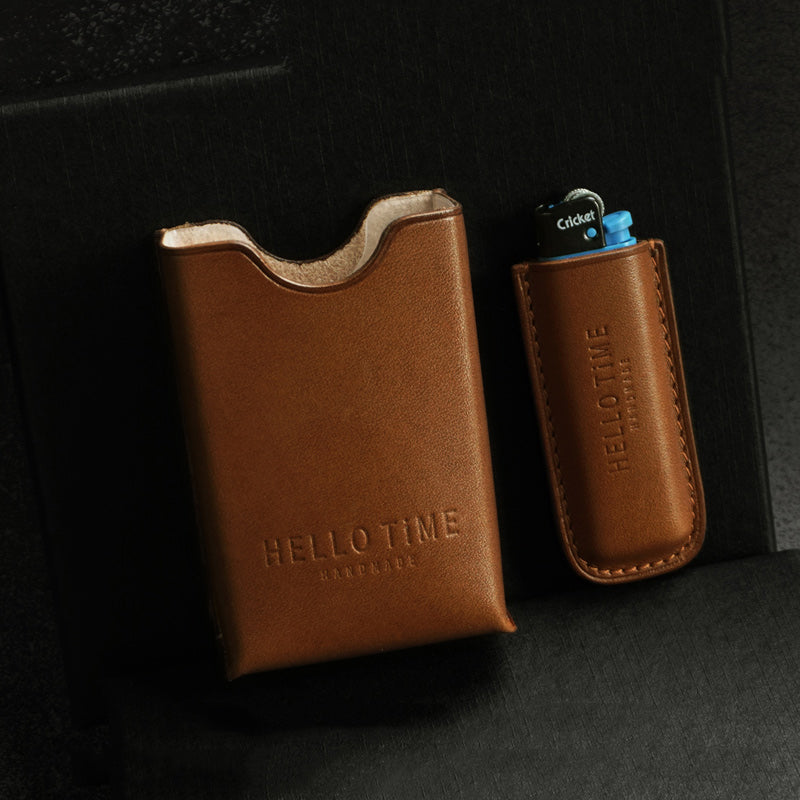 Leather Business Card Holder Sleeve