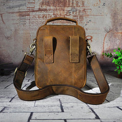 Small Leather Handbag Belt Pouch for men Waist Bag BELT BAG Shoulder Bag For Men - iwalletsmen