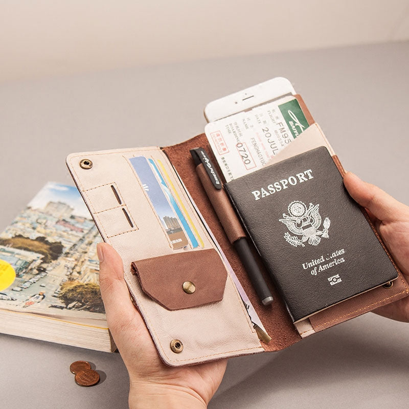 Leather Travel Wallets for Women