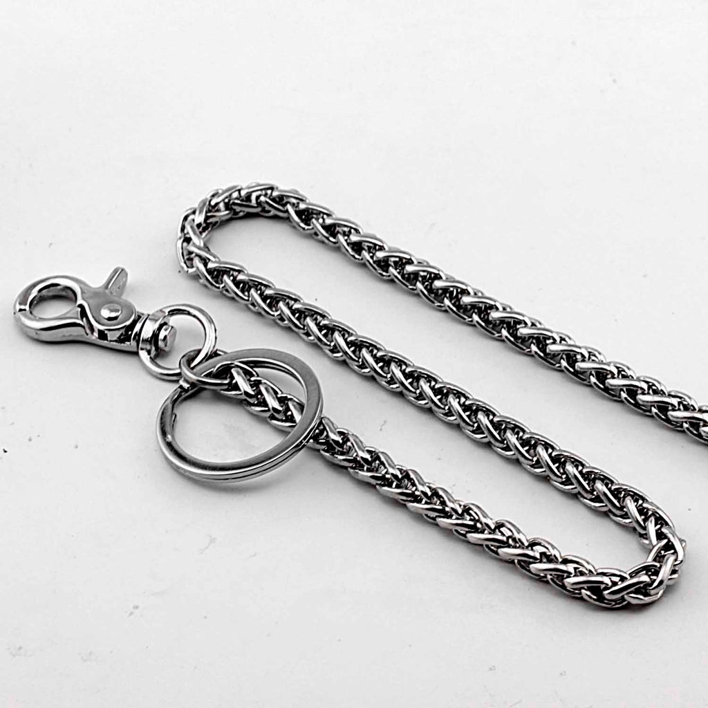 Cool Men's Women's Stainless Steel 18'' Silver Wallet Chain Pants Chai