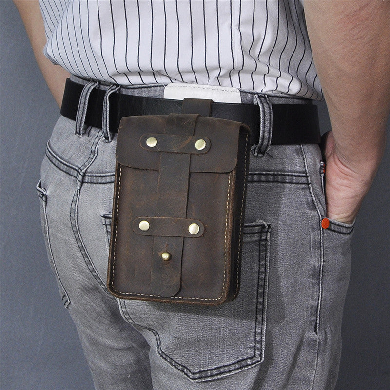 Medieval Viking Leather Belt Pouches With Belt Loop LARP Renaissance W ...