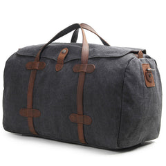 Mens Waxed Canvas Overnight Bag Canvas Weekender Bag Canvas Travel Bag for Men - iwalletsmen