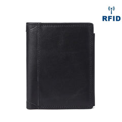 Cool Leather Mens Small Wallet billfold Bifold Wallet Front Pocket Wallet for Men - iwalletsmen