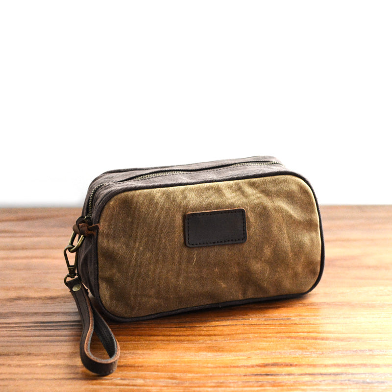 Canvas toiletry bag discount mens