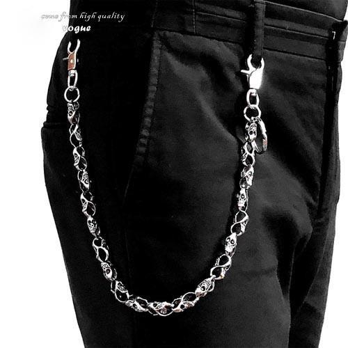 PINKPIN Trouser Chains for Men Pants Chain Jean Chains Belt Chain Biker  Wallet Chain Skull Pants Chains for Men Biker Chain Punk Heavy Skull Goth