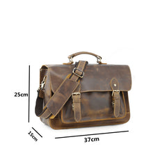 Vitnage Brown Leather Men's Camera Shoulder Bag SLR SIDE BAG Camera Handbag For Men - iwalletsmen