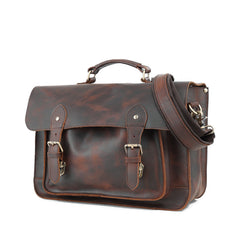 Vitnage Brown Leather Men's Camera Shoulder Bag SLR SIDE BAG Camera Handbag For Men - iwalletsmen