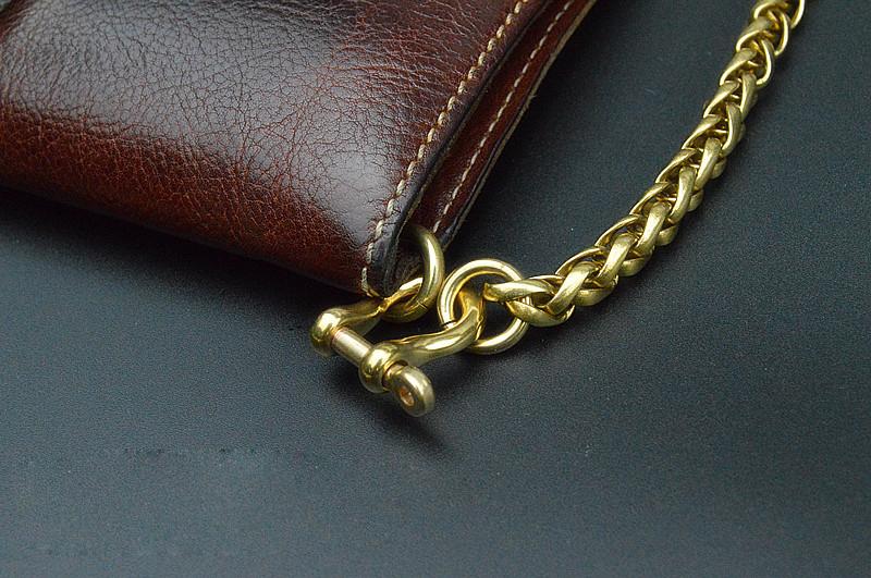 Cool Gold Brass Mens 19'' Wallet Chain Biker Trucker Wallet Chain Pant