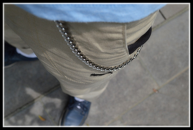 Cool Men's Stainless Steel Silver Pants Chain Biker Wallet Chain Key C –  iwalletsmen
