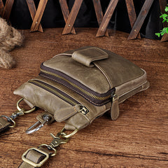 Leather Belt Pouch Mens Small Cases Waist Bag Hip Pack Belt Bag Fanny Pack Bumbag for Men