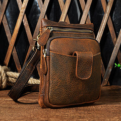 Leather Belt Pouch Mens Small Cases Waist Bag Hip Pack Belt Bag Fanny Pack Bumbag for Men