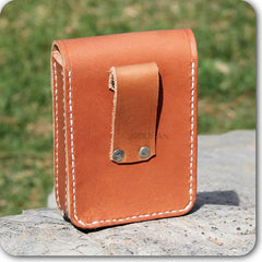 Cool Leather Mens Cigarette Case with Belt Loop Cigarette Holder for Men - iwalletsmen