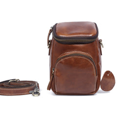 Leather Belt Pouch Mens Small Cases Waist Bag Hip Pack Belt Bag Fanny Pack Bumbag for Men