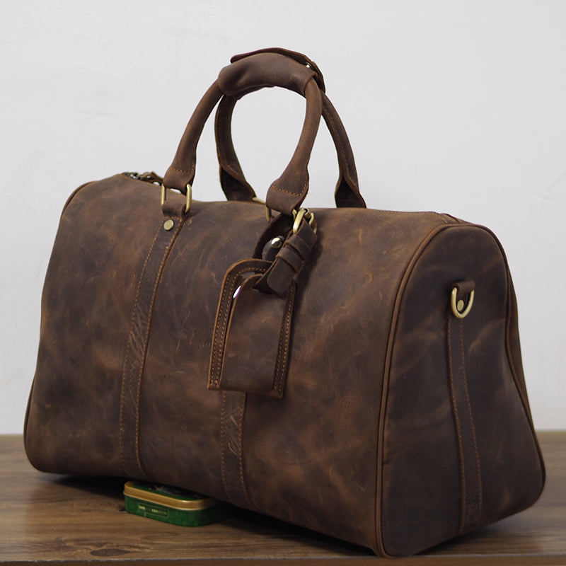 Cool Leather Mens Weekender Bags Travel Bag Duffle Bags Overnight Bag –  iwalletsmen