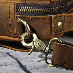 Small Leather Handbag Belt Pouch for men Waist Bag BELT BAG Shoulder Bag For Men - iwalletsmen