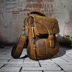 Small Leather Handbag Belt Pouch for men Waist Bag BELT BAG Shoulder Bag For Men - iwalletsmen