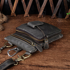 Leather Belt Pouch Mens Small Cases Waist Bag Hip Pack Belt Bag Fanny Pack Bumbag for Men