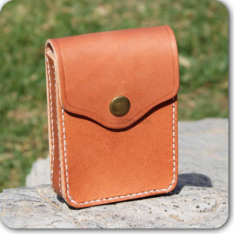 Cool Leather Mens Cigarette Case with Belt Loop Cigarette Holder for Men - iwalletsmen