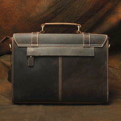 Vintage Leather Messenger Bag Briefcase Handbag Cool Shoulder Bag For Men - iwalletsmen