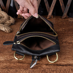 Leather Belt Pouch Mens Small Cases Waist Bag Hip Pack Belt Bag Fanny Pack Bumbag for Men